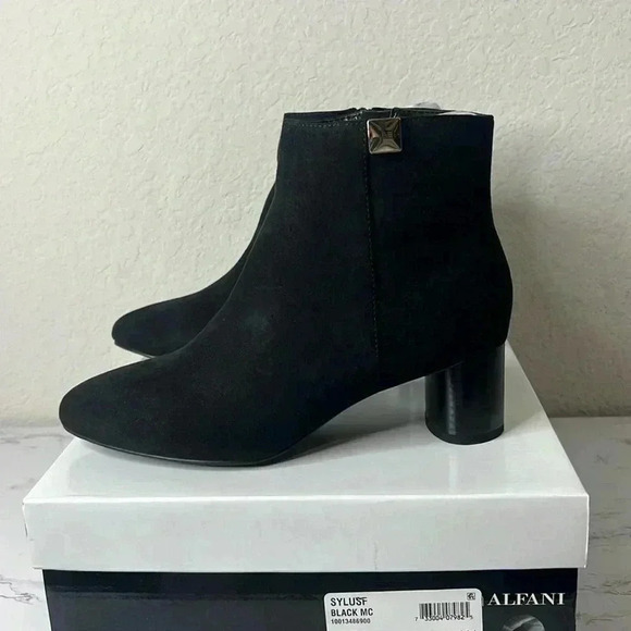 Alfani Sylus Black Ankle Boot Size 7 M - Picture 1 of 11